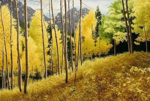 Autumn in painting by Russian artist Alexander Volkov (1)