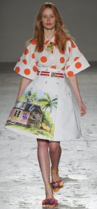 Palms and huts. Stella Jean summer 2015 African collection