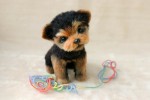 An adorable puppy. Felted toys by Nadezhda Micheyeva