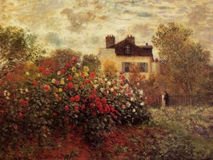 Garden in Argenteuil (Dahlia). 1873. National Gallery of painting. Washington