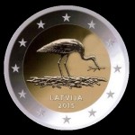 2015 collectible coin issued by the Bank of Latvia