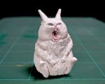 Screaming hare Meetissai Internet Meme sculptures